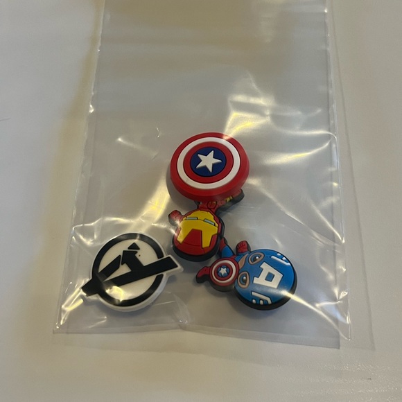 Crocs Marvel & Captain America gems charms jibbitz 4  shoe charms accessories - Picture 6 of 7